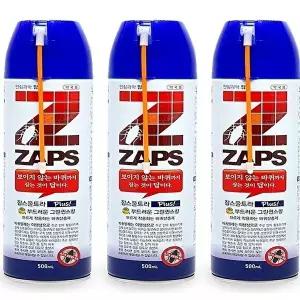 [셀러허브 생활리빙]잡스 울트라 플러스 그린퀸스 향 500mlx3개 빈대 퇴치제 베드버그 진드기 살충제 해충