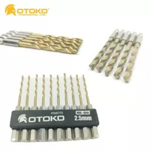 철기리 드릴기리 철제 구리 HSS 4241 임팩드릴비트 2.5MM 10pcs+1 철판기리