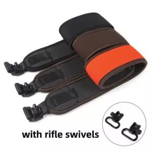 GUGULUZA 네오프렌 라이플 슬링 스트랩 샷건 (스위블 포함) 무기 용 패딩 미끄럼 방지 어깨 벨트 사냥 총