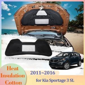 2013 자동차 후드 엔진 단열 패드, 코튼 방음 러그 커버, 히트 라이너 매트 액세서리, 기아 스포티지 3 SL