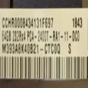 64G 2S2RX4 PC4-2400T-RA1 M393A8K40B21-CTC용