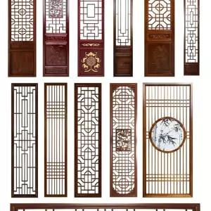 전통문양 병풍파티션 한옥 문짝 호텔 창호 문살 한지문