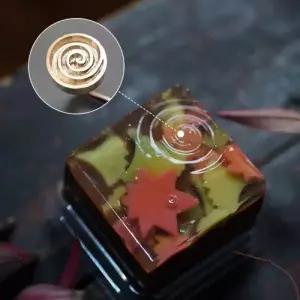 화과자 도장 물 절편 원형 모양틀 소용돌이 인두