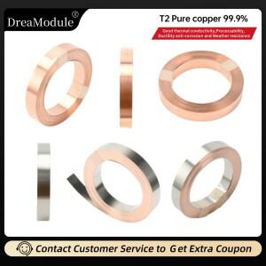 5M/10M T2 니켈 스트립 18650 스폿 용접기 액세서리 21700 배터리 팩 0.15mm/0.2mm 도금 구리
