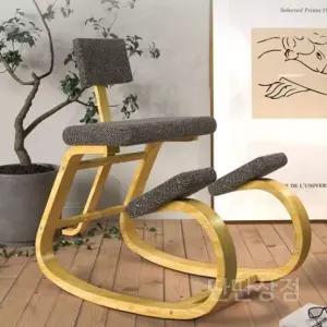 바른자세교정의자 체어 교정의자 무릎 교정 허리를 허리 의자 우드 잡아 꽉 보호 척추 허리