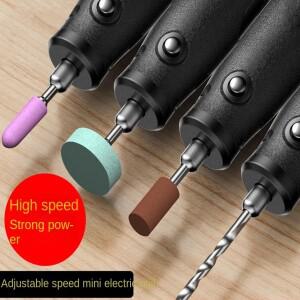 전기 그라인더 가정용 다기능 미니 소형 소형 드릴 미니 소형 소형 휴대용 광택 옥 조각 도구