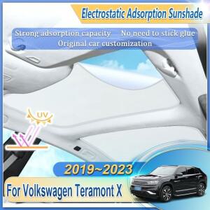 폭스바겐 VW 테라몬트 X 2019~2023 차량용 차광 열차단 정전기 흡착식 선루프 스카이라이트 햇빛 가리개 바