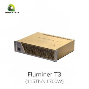 2개 구매 시 1개 Fluminer T3 비트코인 광부 115Th/s 1700W 해시레이트 광부 - 암호화폐 채굴용 채굴