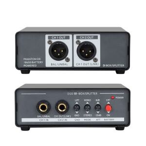 다기능 신호 효과 장치 듀얼 채널 밸런스드 스테이지 기타 악기 DI 박스 디스트리뷰터