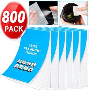 렌즈 클리닝 페이퍼 보풀 없는 티슈 4” x 3” 현미경 슬라이드 캠코더 망원경 안경 광학 청소용