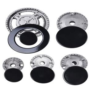 주방용 쿠커 모자 세트 오븐 가스 호브 버너 크라운 불꽃 캡 SABAF 스토브 핸들 뚜껑 키트