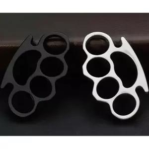 여성용 생존용품 강력한 안전 위급상황 휴대용너클 호신용너클 너클링 호신용품 초소형 (블랙/실버)