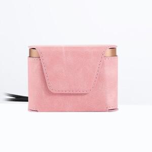 호환상품 무선 이어폰 케이스 보호용 헤드셋 커버 Wf-1000xm3과 호환 가능 휴대용 충전 보관함 정리함 핑크