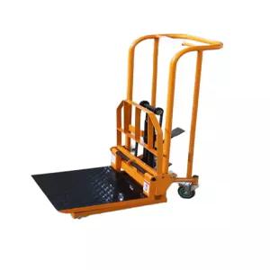 12v 220v 전동지게차 유압 미니스태커 400kg 플랫베드 크레인 적재