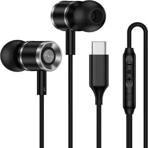 삼성 갤럭시 S26 울트라 25 플러스 S24 S23 FE A17 A16 USBC 이어폰 유선 이어버드 타입 C 헤드폰 헤드셋