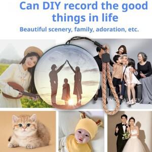 비디오 크리스탈 볼 메모리 아트 글라스 램프 구형 픽셀 디스플레이 2.7인치 화면 4GB 플레이어 결혼식/기