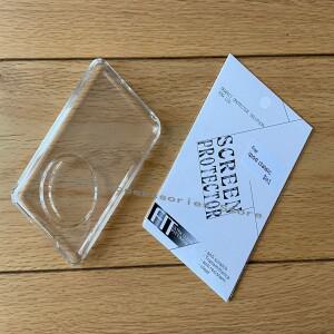 크리스탈 쉘 PC 아이팟 클래식 하드 케이스 6th 80GB 120GB 7th 및 투명 화면 보호기 필름