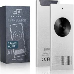 Enence PRO 언어 번역기 실시간 음성 번역 인스턴트 포켓 AI 60개 이상의 지원. 비즈니스용 학습 여행용 드