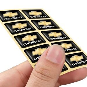 호환상품 10Pcs 3D 자동차 스타일링 스티어링 휠 스티커 액세서리 시보레 스파크 캡티바 크루즈 트래커 올