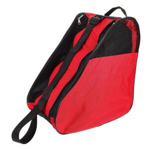 여성용 밀리스텐 롤러 스케이트 가방 및 3겹 통기성 레드 메시 신발 보관 백팩, 인라인 휴대용 케이스용 어깨끈 포함