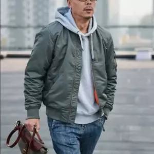 남성항공점퍼 보머 재킷 겨울 남성용 남자 두꺼운 코튼 패딩점퍼