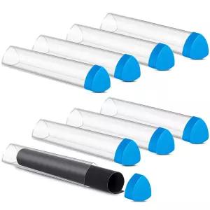 Hsei 8Pcs 게이밍 프리즘 플레이매트 튜브 15인치 포스터 홀더 카드 수납용 장난감 케이스 쉽게 들어오고