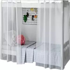 호스 이층 침대 커튼 거즈 파인 홀 기숙사 모기장 바텀 트윈 패널 2개