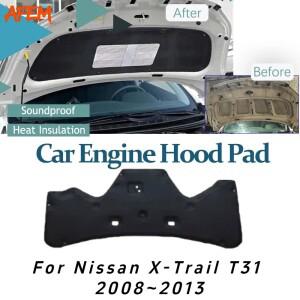 닛산 X-트레일 T31 2008~2013 2009 자동차 후드 방음 패드 방화 커버 단열 매트 액세서리