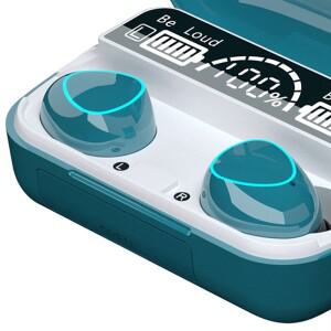 A003 무선 헤드셋 Bluetooth V5.1 LED 디스플레이 스테레오 미니 소형 이어버드 헤드셋(마이크 포함) 핸즈