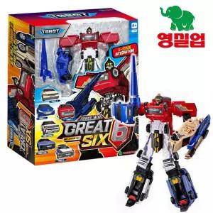 [영실업]또봇 미니 또봇 그레이트 식스 자동차 변신 6단 합체 로봇[35795015]
