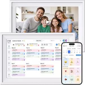 가족 안무 차트 요리 계획을 위한 Ascrem 디지털 캘린더 10.1인치 스마트 전자 액자 기능이 있는 HD