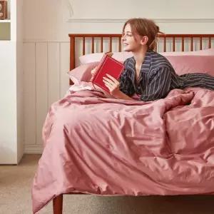 [Q+Q 세탁망] 라뽐므 순면60수 호주산 양모100% 무봉제이불 퀸2장+세탁망