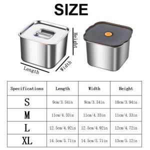 스테인리스 스틸 누수 방지 간식 밀폐 보관 냉장 용기 만두 보관용 도시락