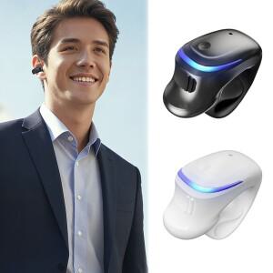 단일 이어 블루투스 스테레오 사운드 방수 무선 헤드셋 노이즈 캔슬링 경량 스포츠