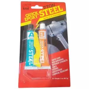 알테코 에폭시 QUICK STEEL EPOXY 철본드 금속 접착제 56.7g, 2개