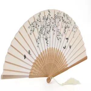 남자 접이식 대나무 부채 전통공예품 여름용품