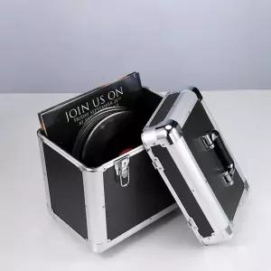 빈티지 레코드 LP 소품 보관함 수납 박스 정리함 방송 장비