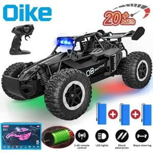 호환상품 오이케 RC카 1:16 모델 LED 라이트 라디오 오프로드 무선 조종 등반 차량 야외 자동차 드리프트