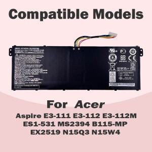 AC14B18J 노트북 배터리 Acer Aspire V3-112 ES1-711 E5-771 TravelMate B115-M P236-M B116용