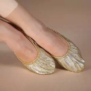 부드러운 여성 댄스화 슈즈 밸리 틴 실내 로우 스팽글