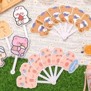 작은부채 접이식 미니 손부채 휴대용 캐릭터 부채 M12775