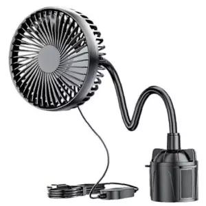 차량용 컵 홀더 거치 싱글 USB 선풍기 서큘레이터 냉