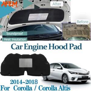 토요타 코롤라 알티스 2015 액세서리 E170 2014~2018 자동차 후드 방음 패드 방화 커버 매트