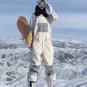 여성용 보드복 일체형 여자 스키복 방수 방풍 방한
