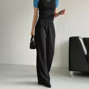 여자 골지 부츠컷 쫀쫀스판 밴딩 빅사이즈 롱 바지