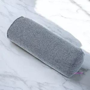 게더릭 15x40cm 블루 면마 원통 쿠션tuv434