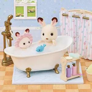 실바니안 욕실세트 인형 샤워 패밀리 아기랑 피규어 장난감vwx490