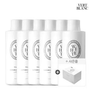 3+3+ 베르블랑 아기 중성세제 본품 리필 1L 6개+이염방지시트 100매