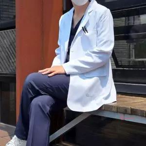 여성 병원 의사 고급 랩 자켓 상의 가운 약사 병원랩lmn237