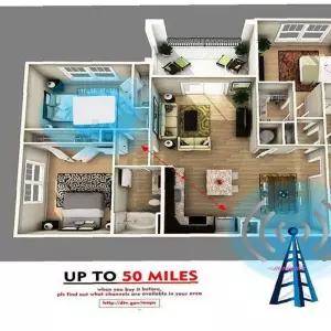 안테나 지상파 DTV UHD 수신기 실내jkl639